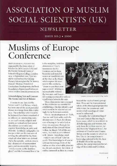 AMSS (UK) Newsletter Issue No. 3 (2000)